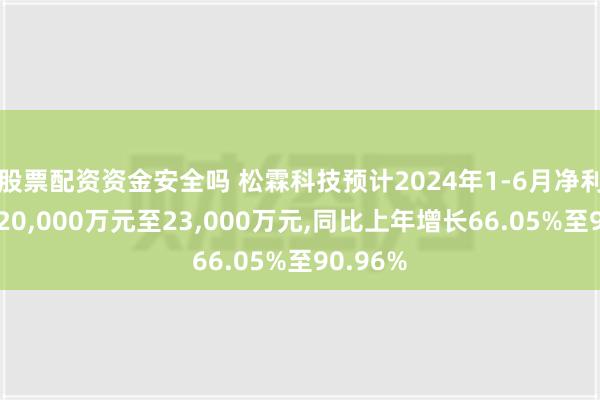 股票配资资金安全吗 松霖科技预计2024年1-6月净利润盈利20,000万元至23,000万元,同比上年增长66.05%至90.96%