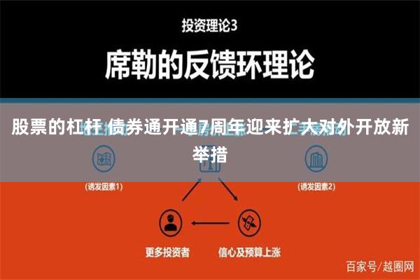 股票的杠杆 债券通开通7周年迎来扩大对外开放新举措