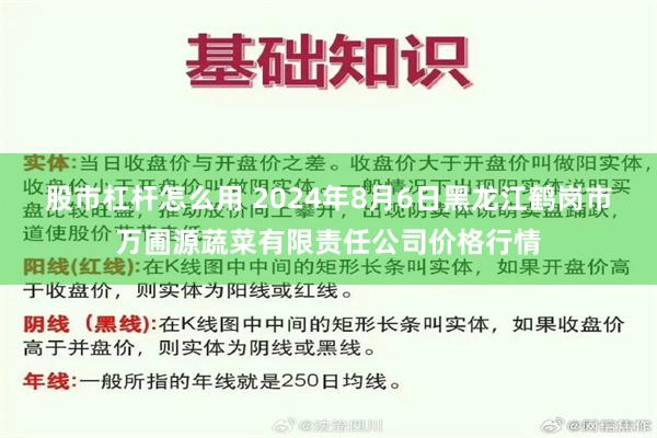 股市杠杆怎么用 2024年8月6日黑龙江鹤岗市万圃源蔬菜有限责任公司价格行情