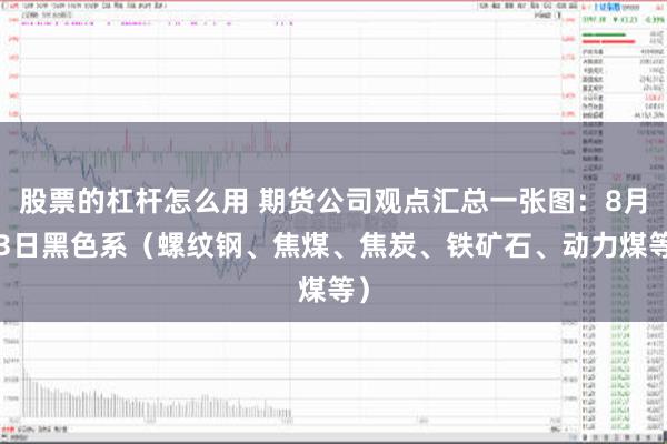 股票的杠杆怎么用 期货公司观点汇总一张图：8月13日黑色系（螺纹钢、焦煤、焦炭、铁矿石、动力煤等）