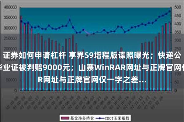 证券如何申请杠杆 享界S9增程版谍照曝光；快递公司寄丢大学毕业证被判赔9000元；山寨WinRAR网址与正牌官网仅一字之差...