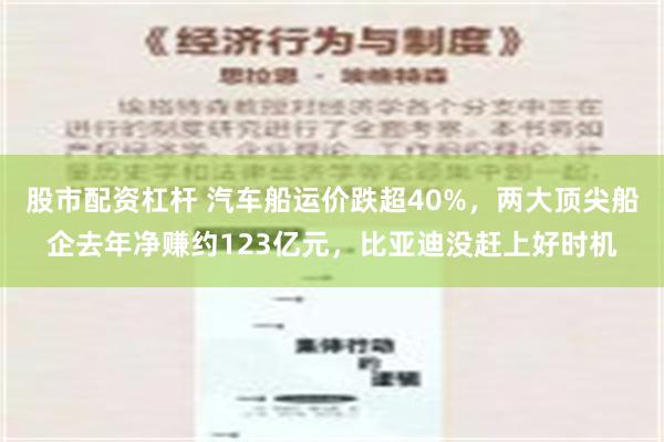 股市配资杠杆 汽车船运价跌超40%，两大顶尖船企去年净赚约123亿元，比亚迪没赶上好时机