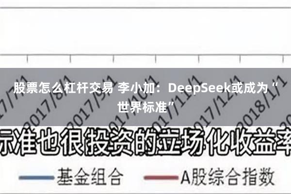 股票怎么杠杆交易 李小加：DeepSeek或成为“世界标准”